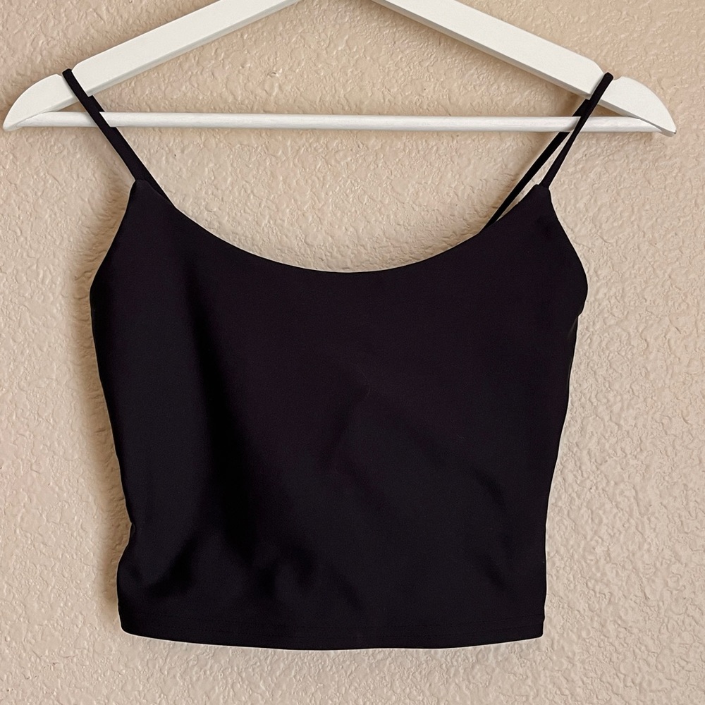 Black crop top - pac sun